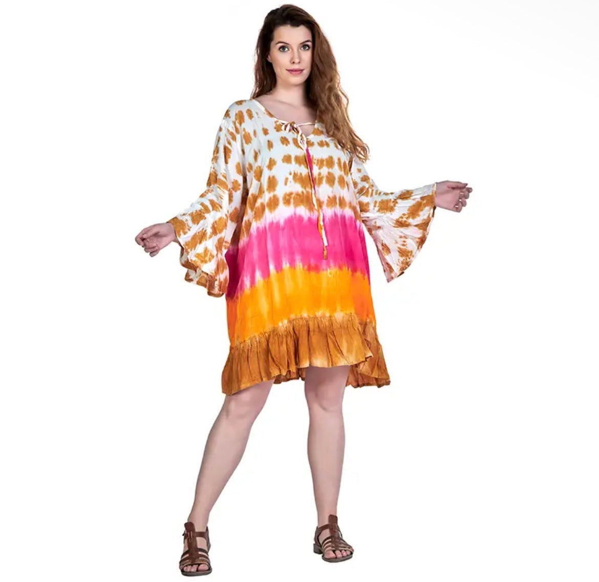 Summer Print Dress/Cover
Up Beachwear Caftan one size