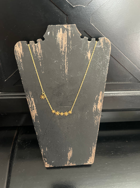 Stainless Steel Pendant Necklace Gold Plated